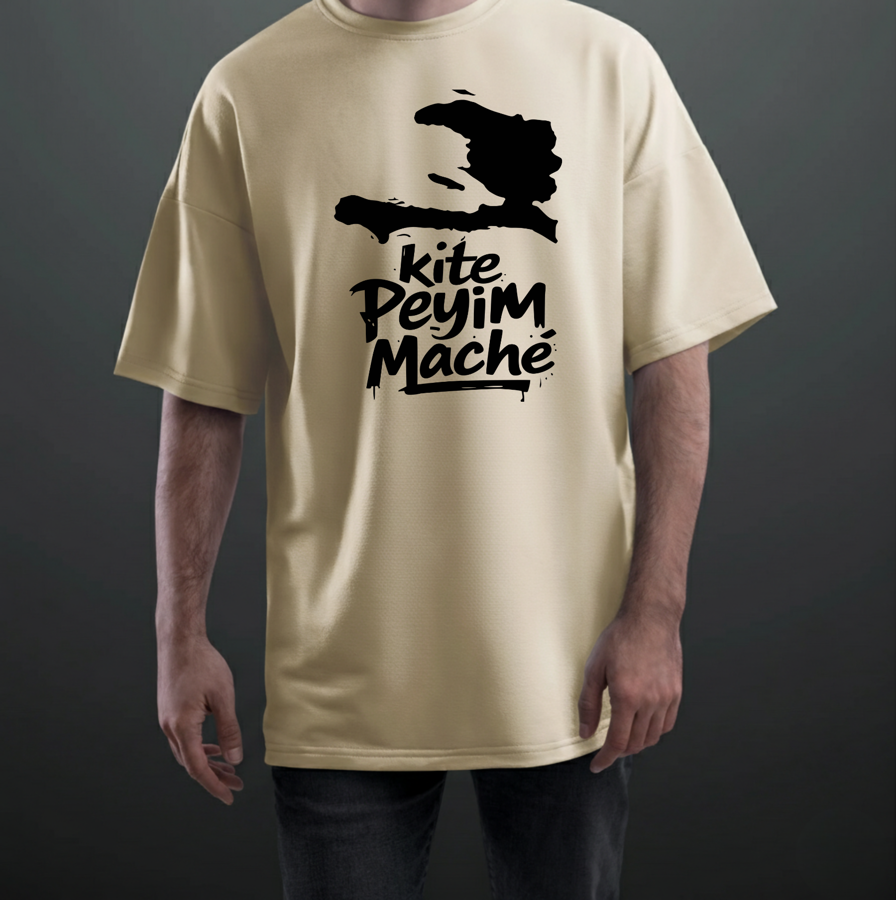 Kite Peyim Maché - Haiti Map T-Shirt