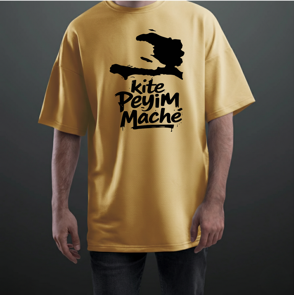 Kite Peyim Maché - Haiti Map T-Shirt