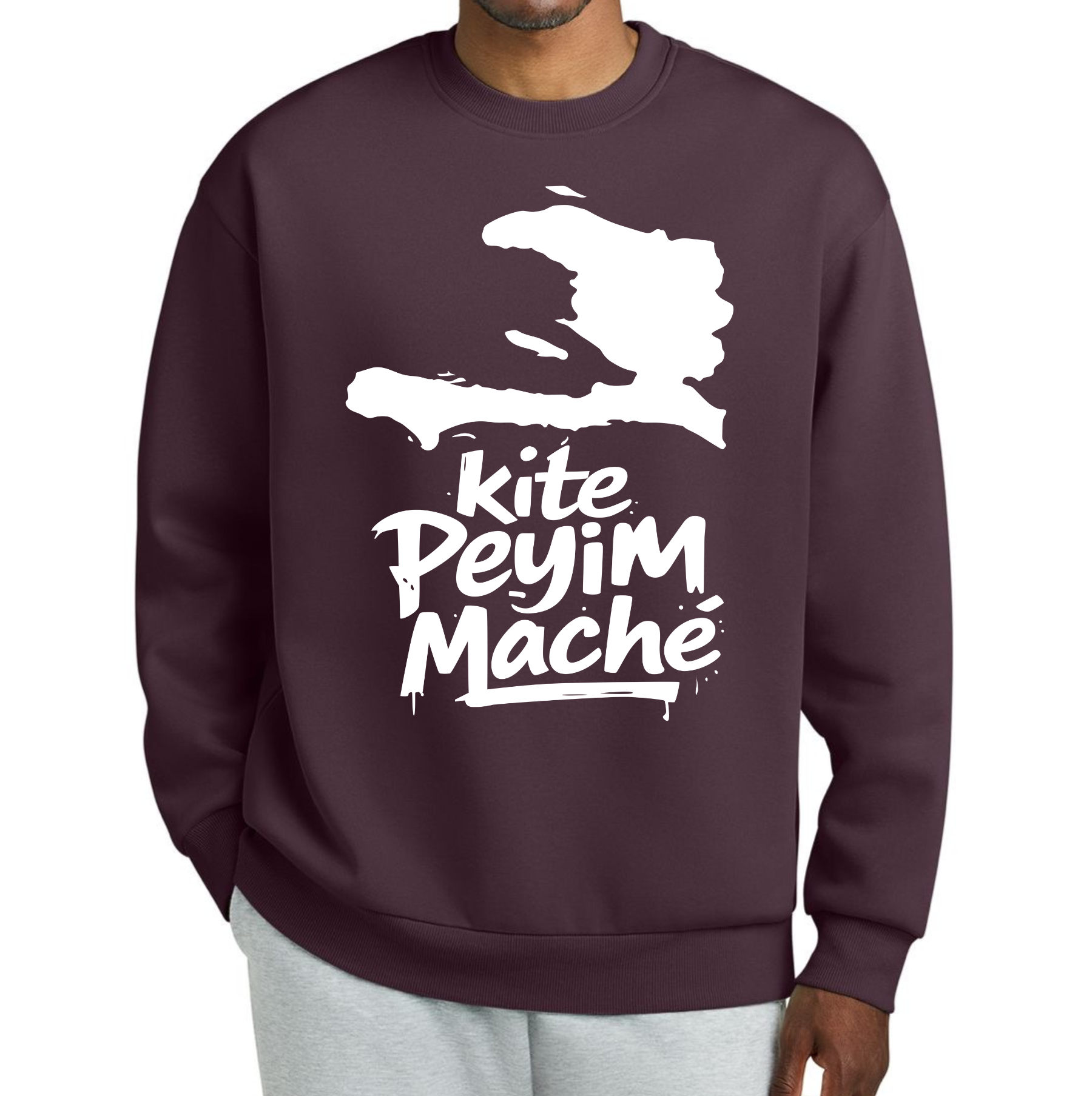 Kite Peyim Maché Haitian Map Sweatshirt