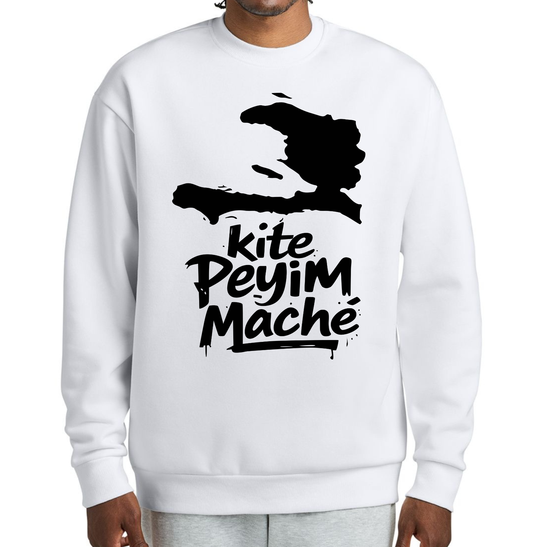 Kite Peyim Maché Haitian Map Sweatshirt