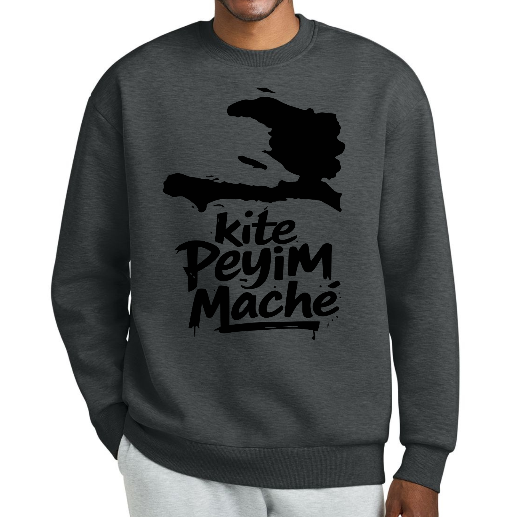 Kite Peyim Maché Haitian Map Sweatshirt