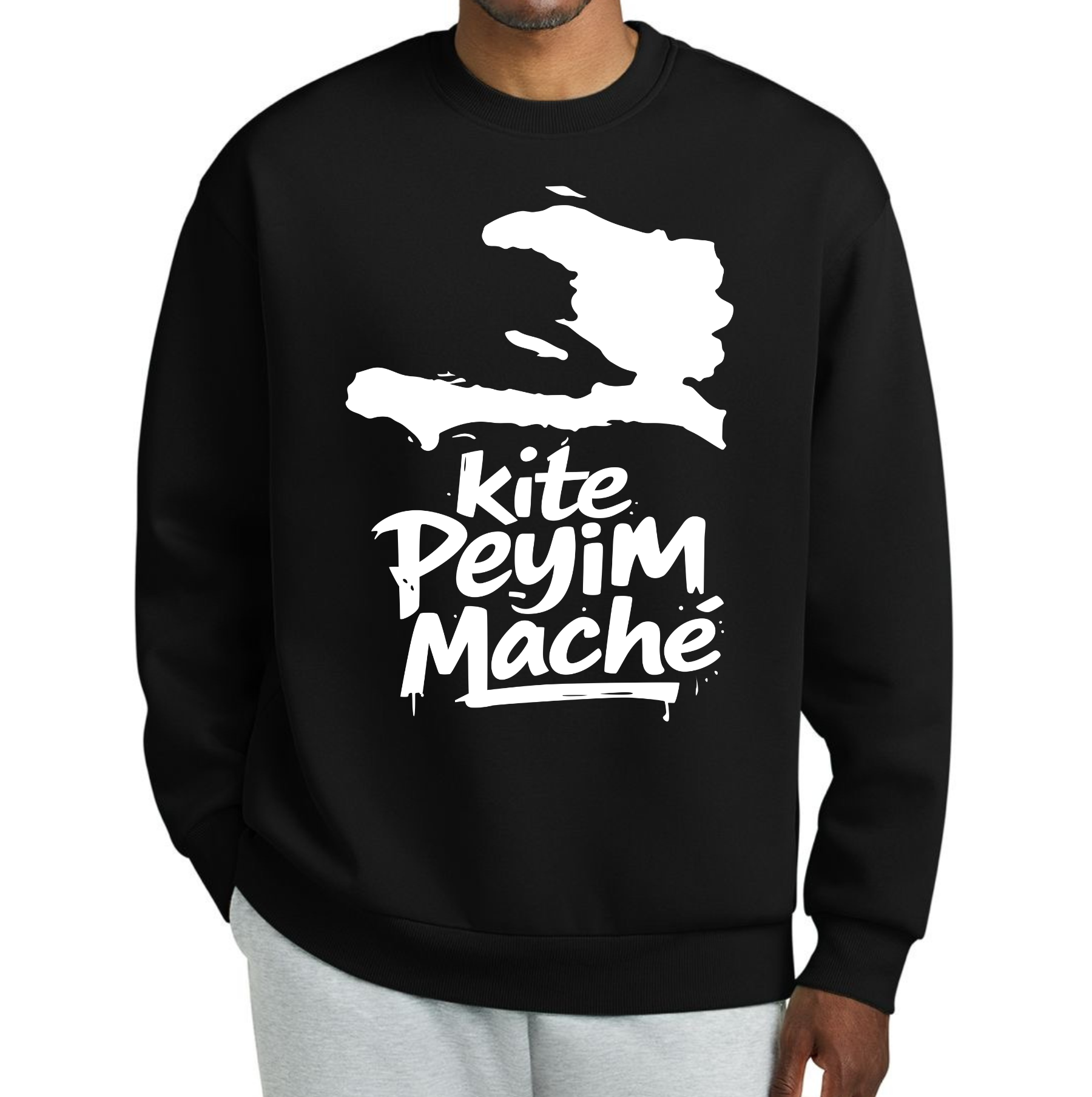 Kite Peyim Maché Haitian Map Sweatshirt